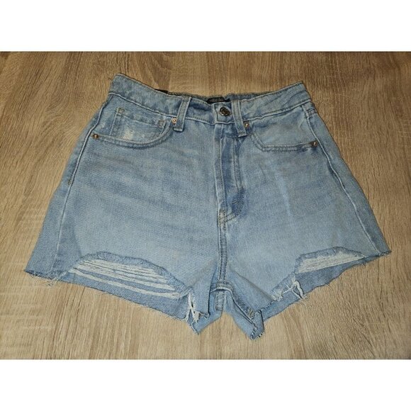 wild fable Pants - wild fable Light Blue Distressed Denim Jean Shorts